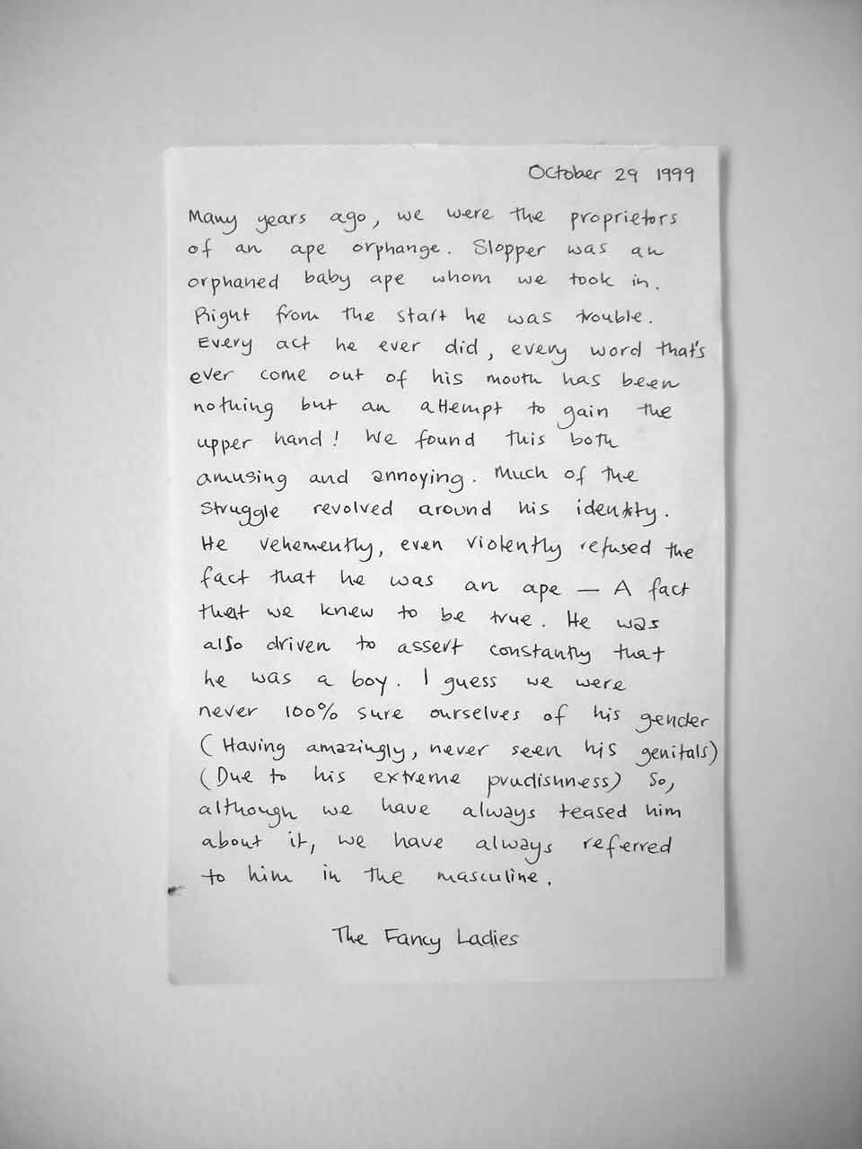 a handwritten letter